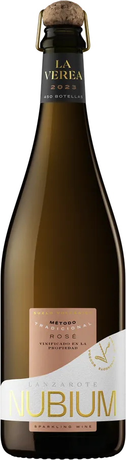 Botella de La Verea Nubium Brut Nature Rosé